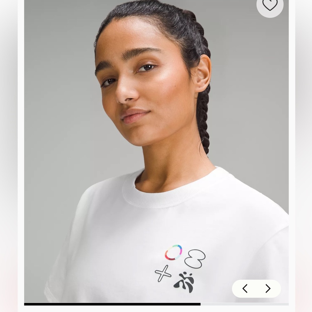 LULULEMON LGBTQ Pride T-Shirt size 0 white